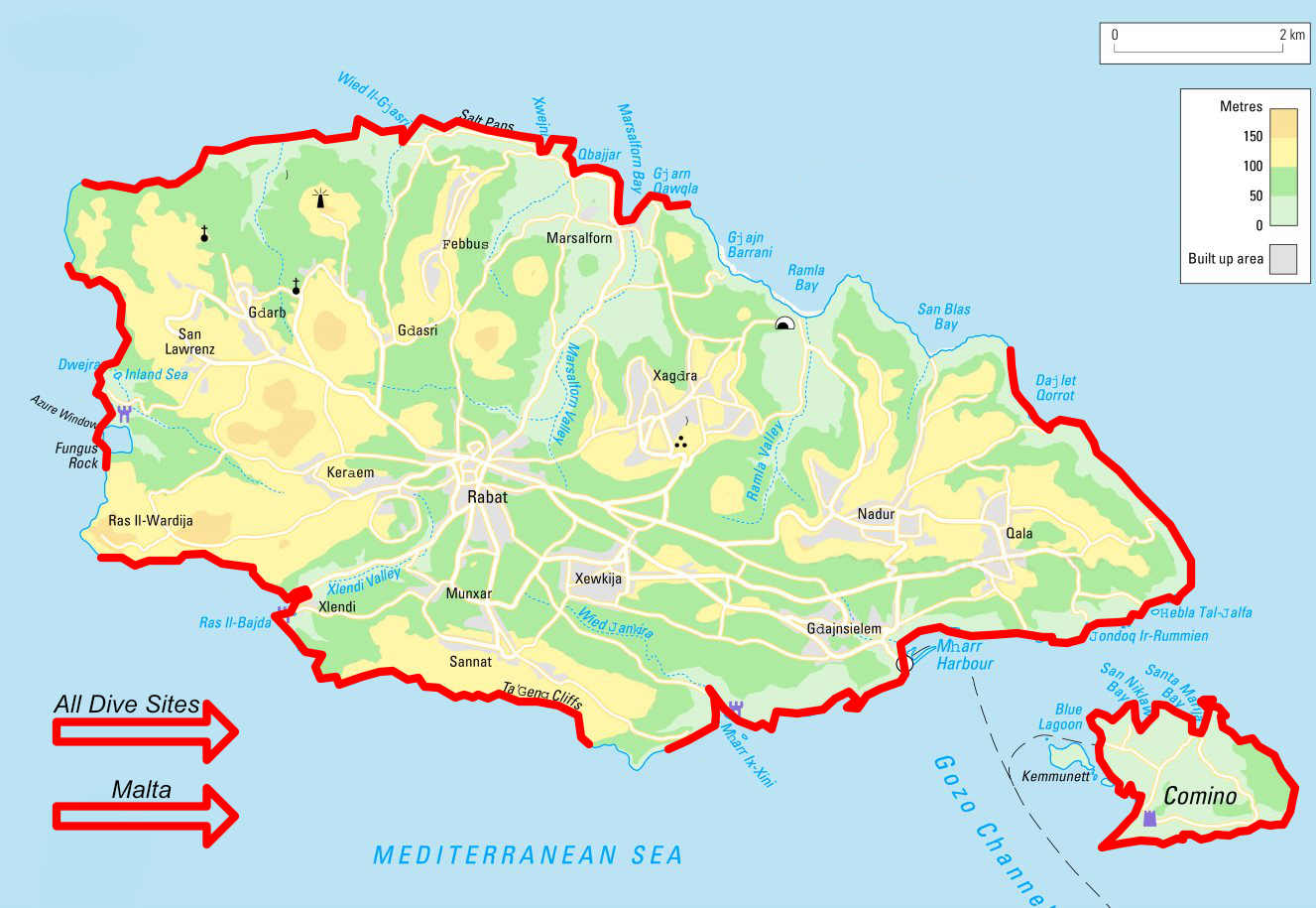 Gozo Map